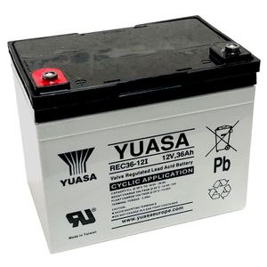 Yuasa/Yucel REC36-12 REC-VRLA CYCLIC DEEP CYCLE BATTERY 12V 36AH (YC33-12 / Y33-12 / YPC33-12)