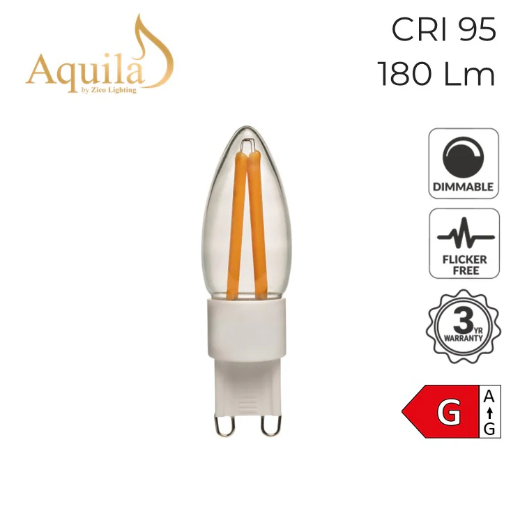 Zico G9 Clear 3W 2700K Light Bulb Dimmable